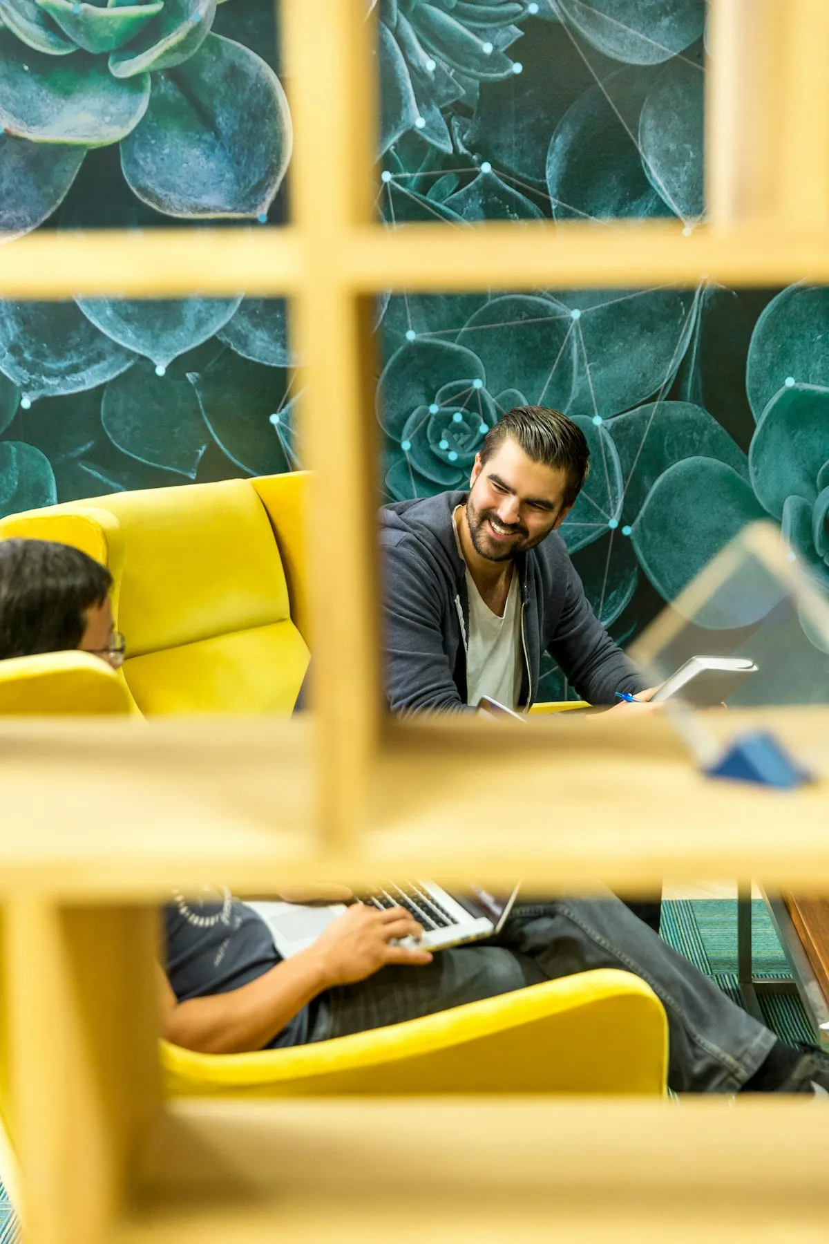 Professional working in a retail technology environment