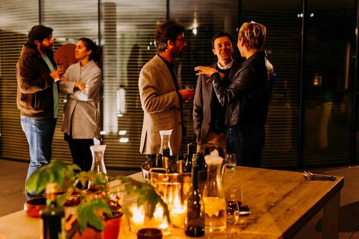 People collaborating during a social planning event